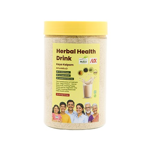 Seasons Maker Kayakalpa Herbal Health Drink (HHD) | Sprouted Ragi & Ashwagandha Wellness Powder