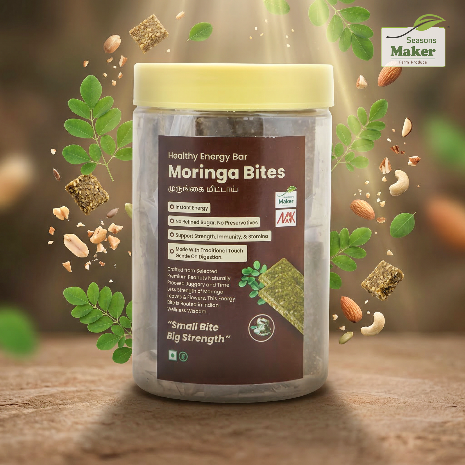 Moringa Peanut Bar